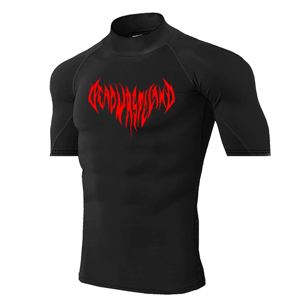 

Men's Pattern Print Compression Shirt Gym Exercise Sport Quick Dry T-shirt Tight Jogging Short Sleeve Summer Sweatshirt S-3XL