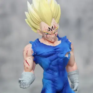 20cmアニメドラゴンボールフィギュアベジータフィギュアアクションバトルダメージ彫像アニメの置物PVCモデルドールコレクションおもちゃギフト 8ベストセールスドラゴンボールZ彫像-3