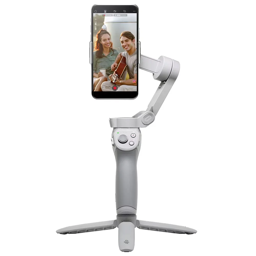 AI Tracking Smartphone Gimbal Gesture Control Capture 360° Inception Mode LCD Display Reverse Charging for Smartphones