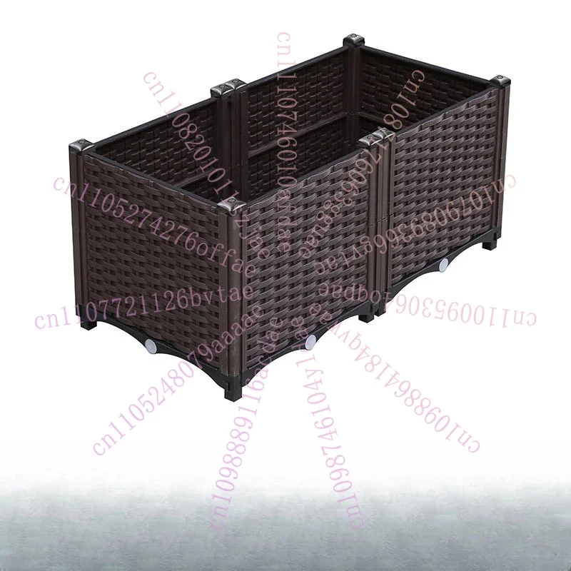 Extra-Large Plastic Planters for Flowers, Vegetables, Outdoor Balcony, Courtyard