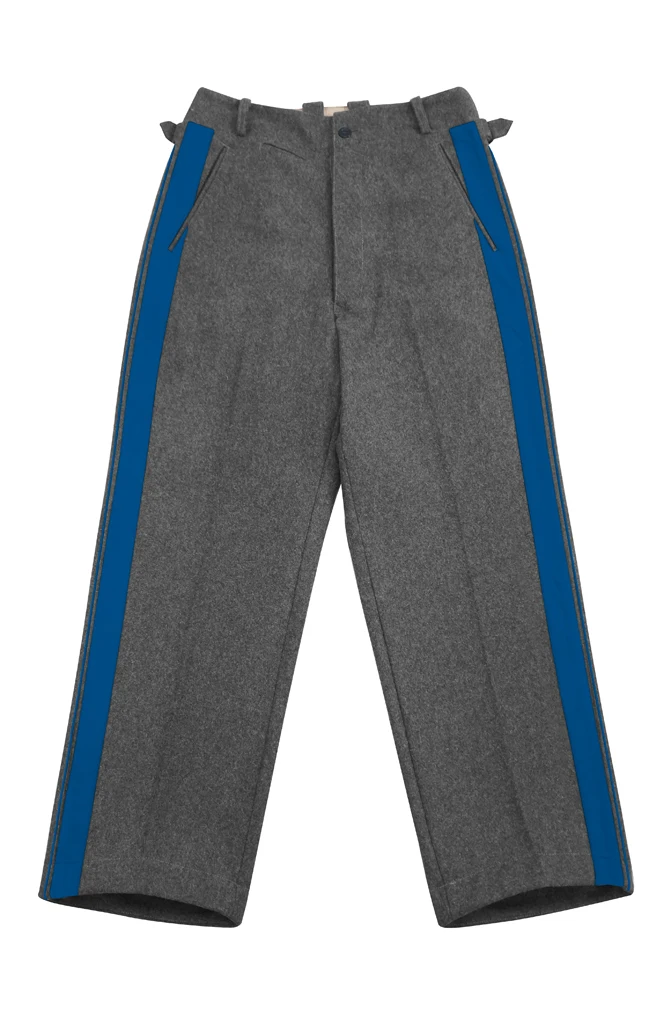 GUWH-012 Pantaloni dritti Kriegsmarine Coastal General in lana grigia pietra