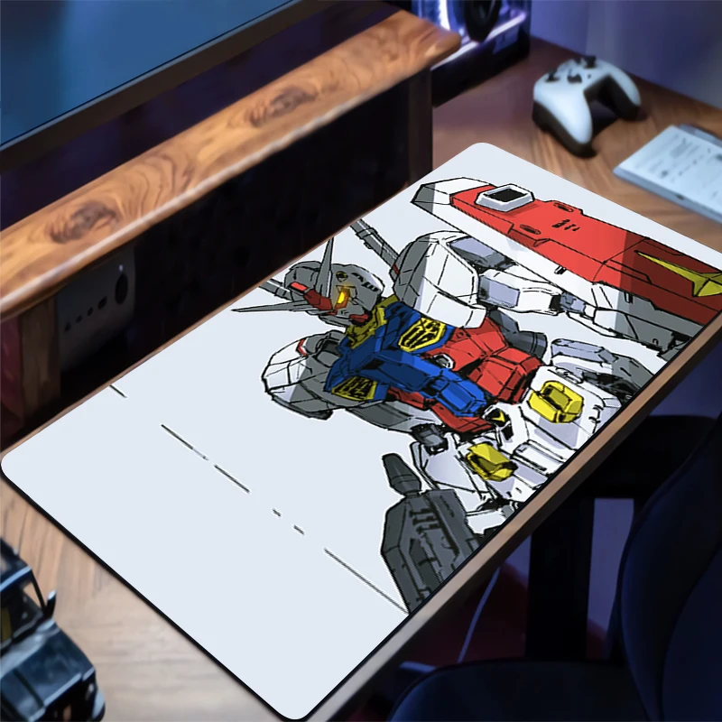 

Mousepad Mechanical Warrior RX-78-2 Gundam Non Slip Desk Mouse Mat HD Desk Mat Gaming Mouse Pad Rubber Keyboard Pad Extended Pad