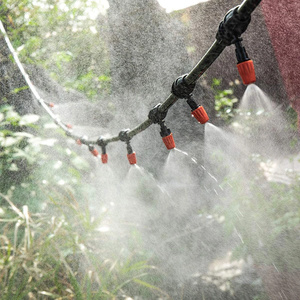 10pcs Atomizing Nozzle Drippers, Adjustable Garden Irrigation Nozzle, Micro Auto  Irrigation System Garden/Roof Cooling Nozzle