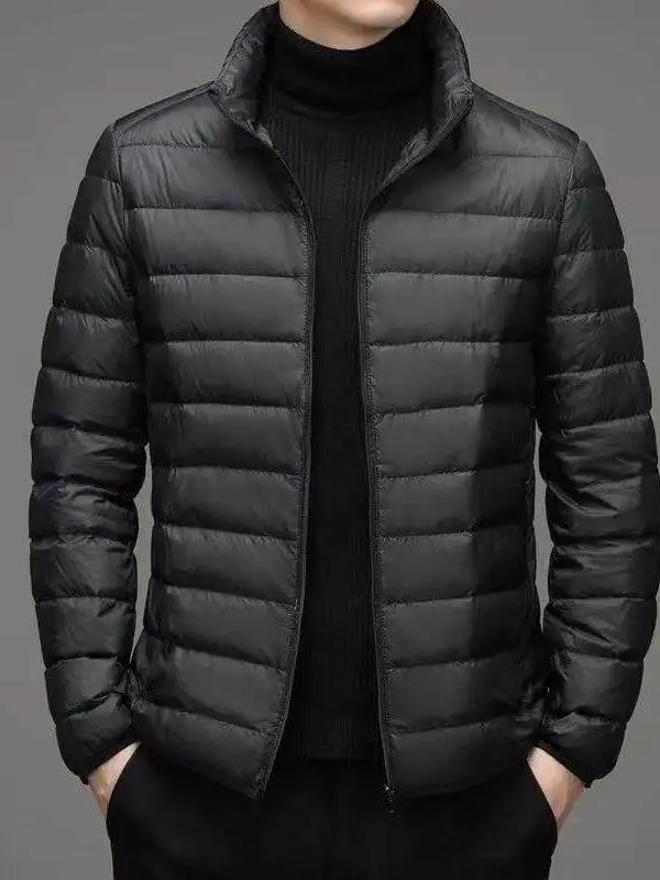 

Men's Winter Lightweight down Cotton Jaet Hooded Youth Faion Slim Fit Warm Outerwear ort Sle Trendy Cotton Coat