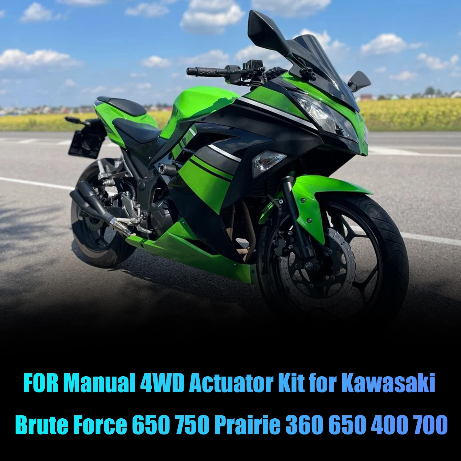 Manual 4WD Actuator Kit 1038-1035-2001 For Kawasaki Brute Force 650, 750, Prairie 360, 650, 400, 700