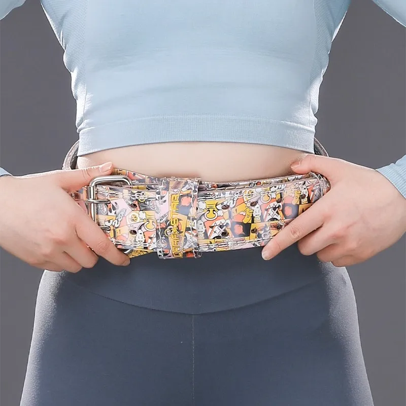 Weightlifting Belt for Women Doodle Gym Fitness Belt for Weight Lifting Powerlifting Deadlifts Squat Crossing Back Waist Support