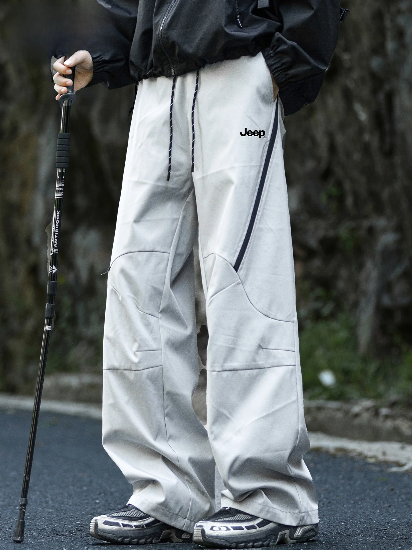 

Мужские повседневные брюки Mountain Series для пешего туризма, спорта на открытом воздухе, прямые брюки из полиэфирного волокна, модные городские брюки...