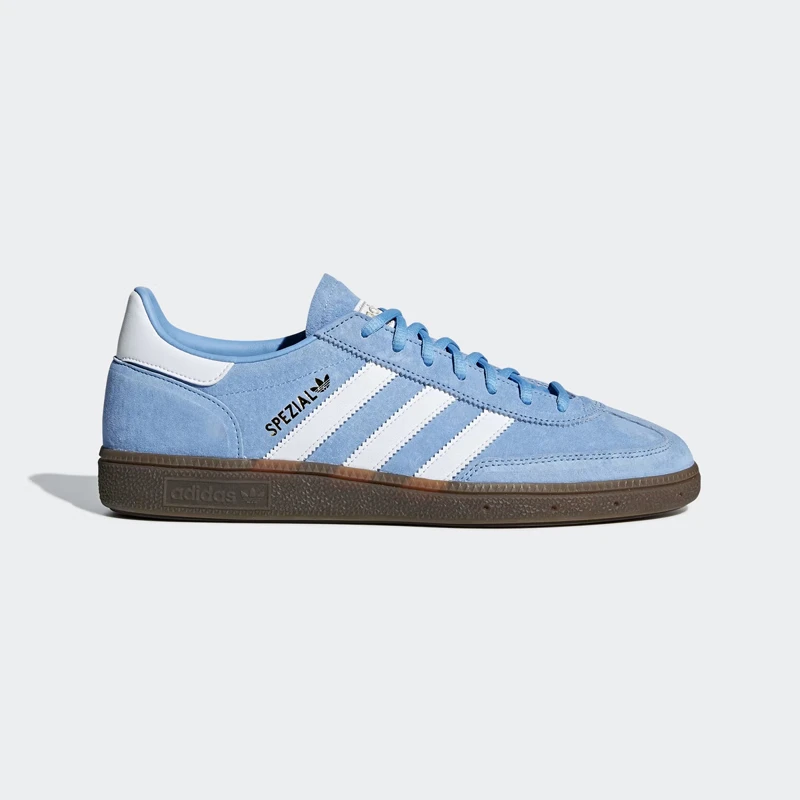 Adidas Origins Handball Spzl Non slip Low cut Board Shoes Men\'s and Women\'s Same Style White Blue