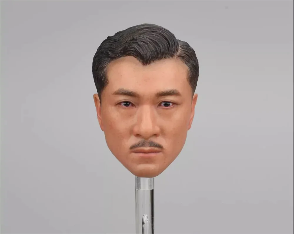 1/6 Soldierstory SS113 Asia Man Agent Fu Zuoyi Head Sculpt Carving Toys Model For 12