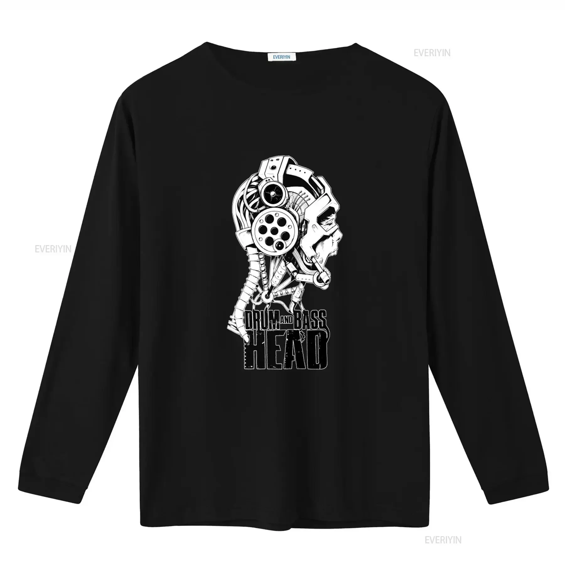 Drum And Bass Head T Shirt Robot DJ Synthesizer Design for Neurofunk Jungle Massive Producer Junglist Dubstep Fans vintage