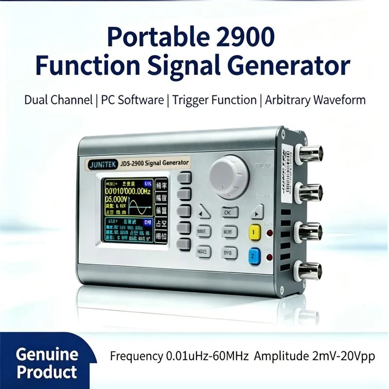 40MHzJDS2900 Dual Channel DDS Signal Generator Digital Controlled Arbitrary Waveform Generator Frequency Counter Test Instrument
