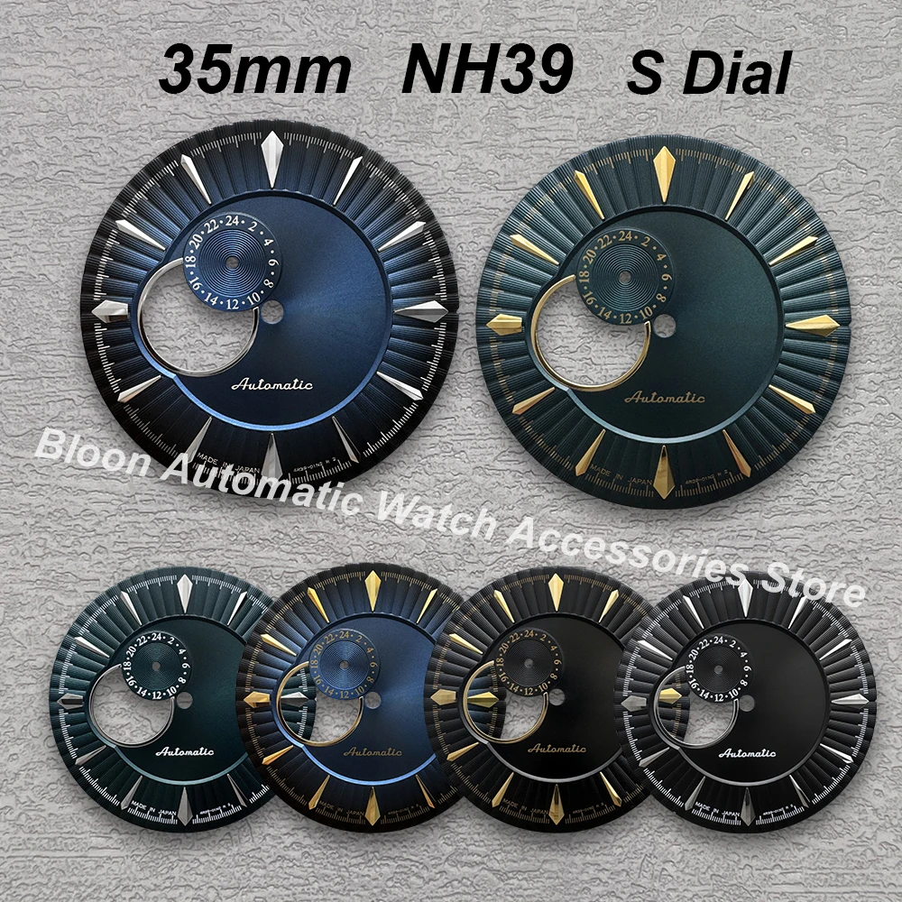 

35mm S Logo New Hollow Out Cocktail Dial Fit NH39 Movement High-Quality Vertical Watch Modification Accessories