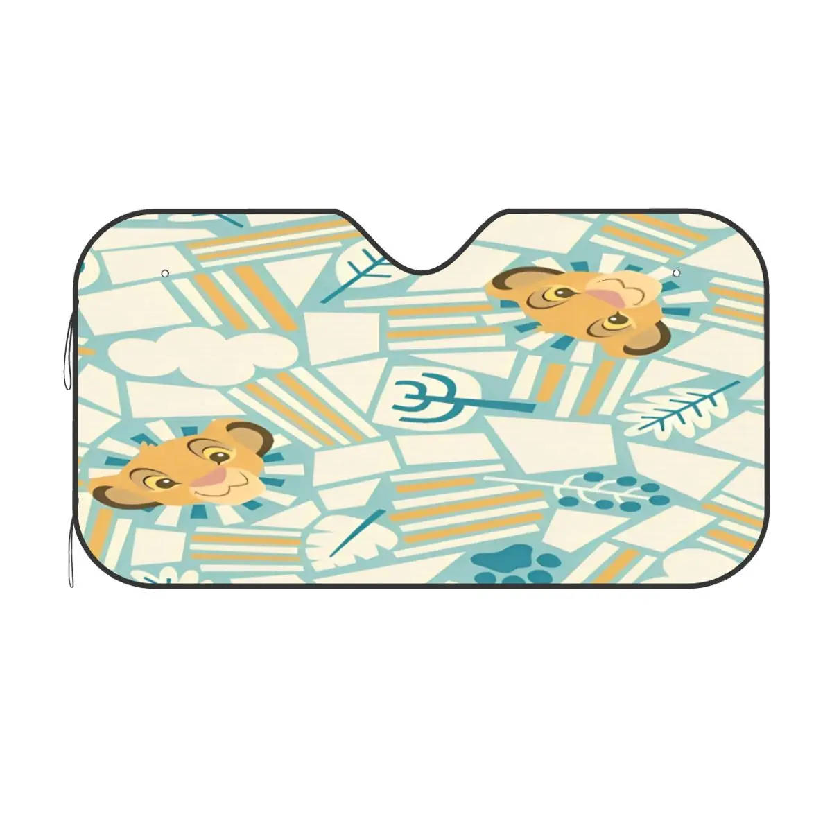 

Солнцезащитный козырек для лобового стекла автомобиля «Король Лев», защита от ультрафиолета, складной, легко устанавливается, индивидуальные аксессуары для салона