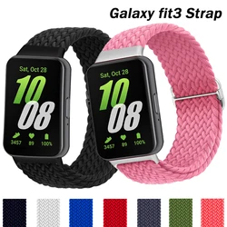 Strap for Samsung Galaxy Fit 3 Accessories Nylon Braided Adjustable Replacement belt wristband correa bracelet galaxy fit3 band
