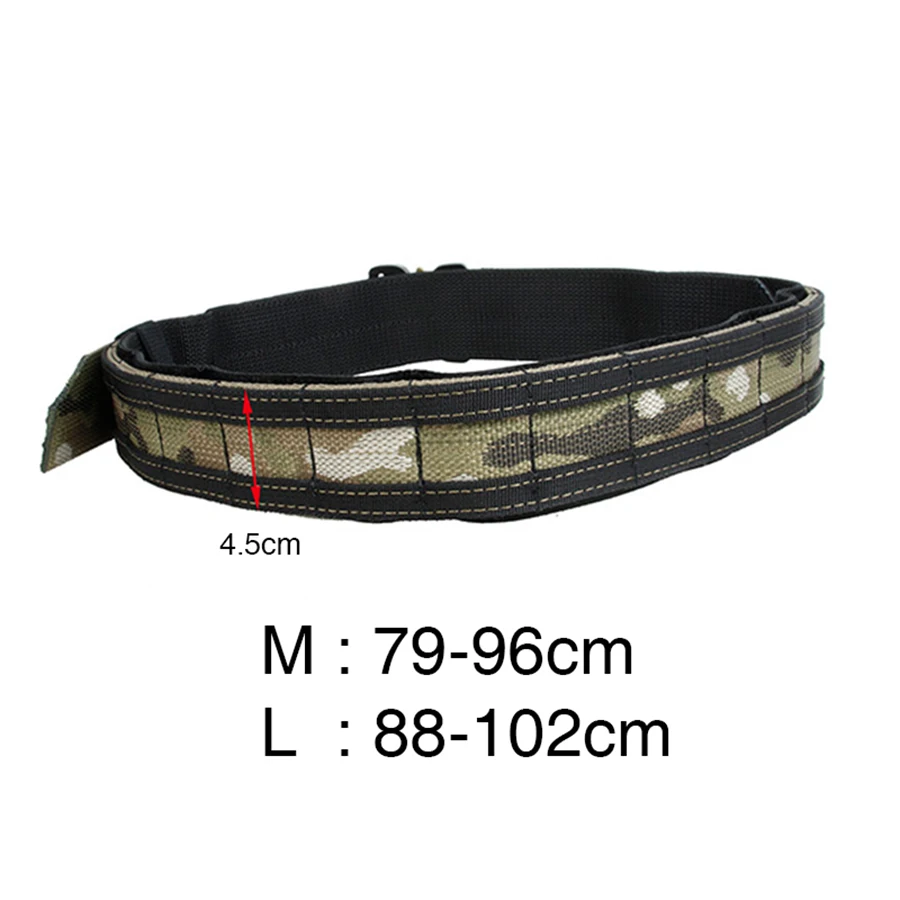 Imagem -03 - Tmc-quick Release Buckle Cinto Tático Durável Combate Belt Molle Airsoft 175