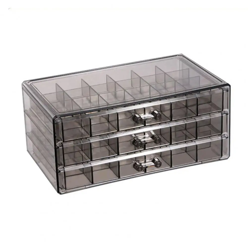 

Ring Holder Box Dustproof Stackable Jewelry Organizer Capacity Container with 72 Grids for Earrings Rings Jewelry Storage Box