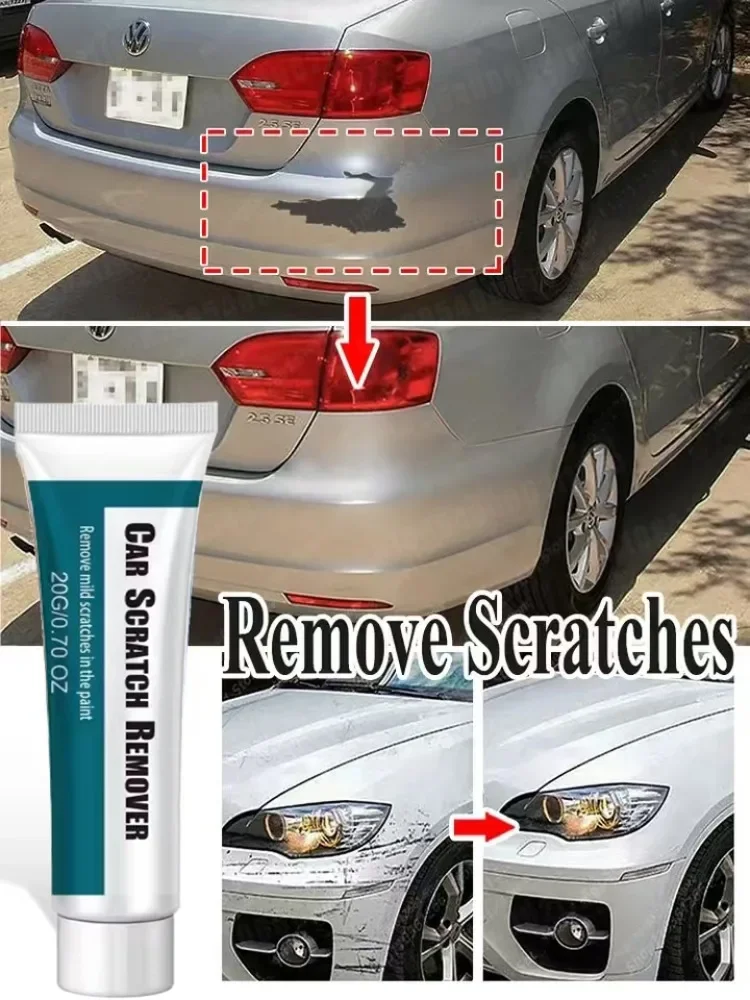 Car Scratch Remover Car Polishing Paste With Sponge Car Body Paint Care Paint Restoration Remove Scratch Repair Broken Paint