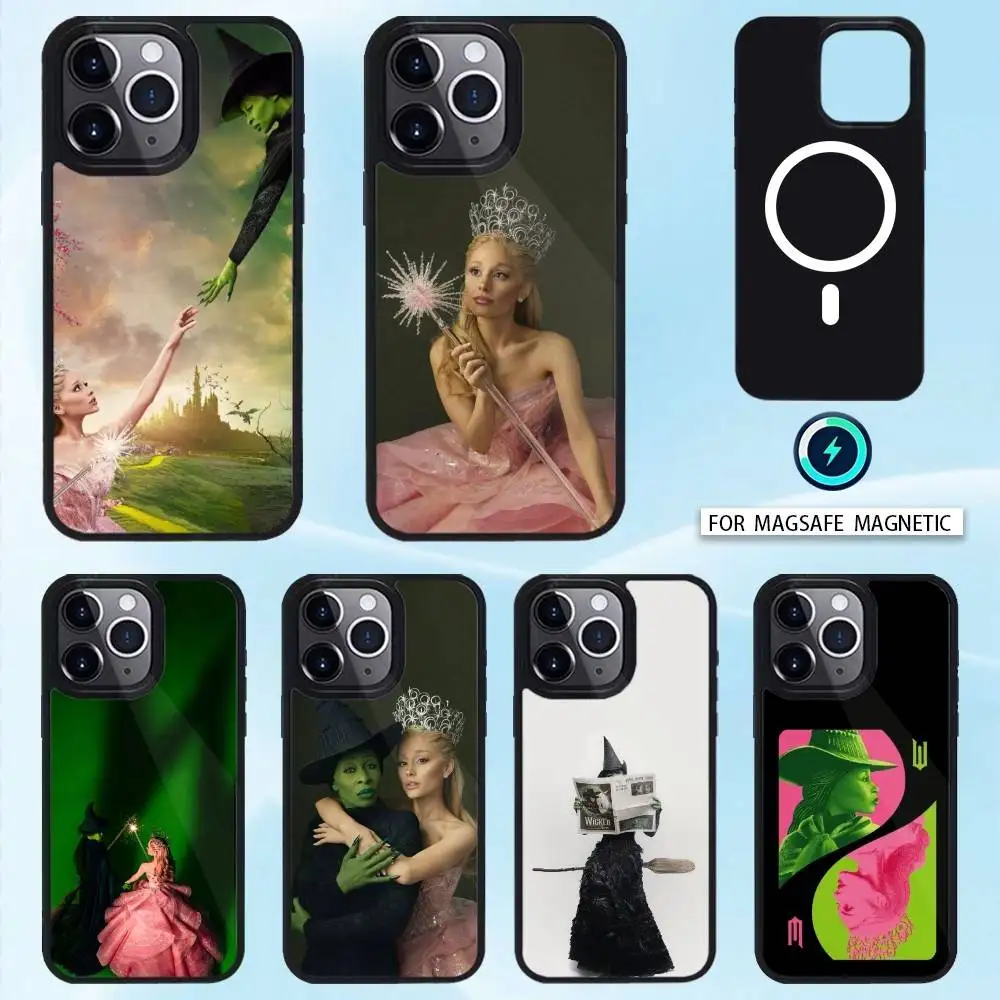 

W-Wicked Musical Green Pink Phone Case For iPhone 16,15,14,13,12,Pro,Max For Magsafe Magnetic Wireless Charging