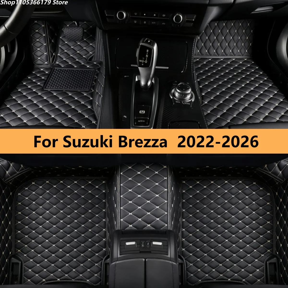 

Car Floor Mat Fit For Suzuki Brezza 2022 2023 2024 2025 2026 Auto Accessories Leather Matts Foot Carpet Pads Full Set