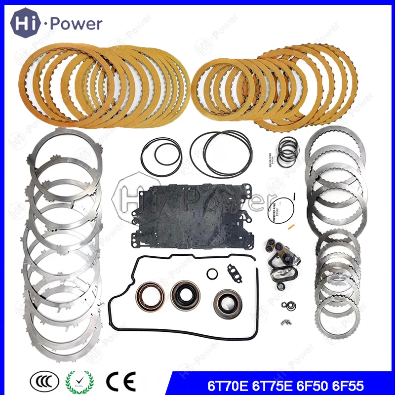 6T70E 6T75E Transmission Master Repair Kit Friction Steel For BUICK Enclave 3.0L 2007-UP Gearbox Clutch Disc Seal Overhaul Kit