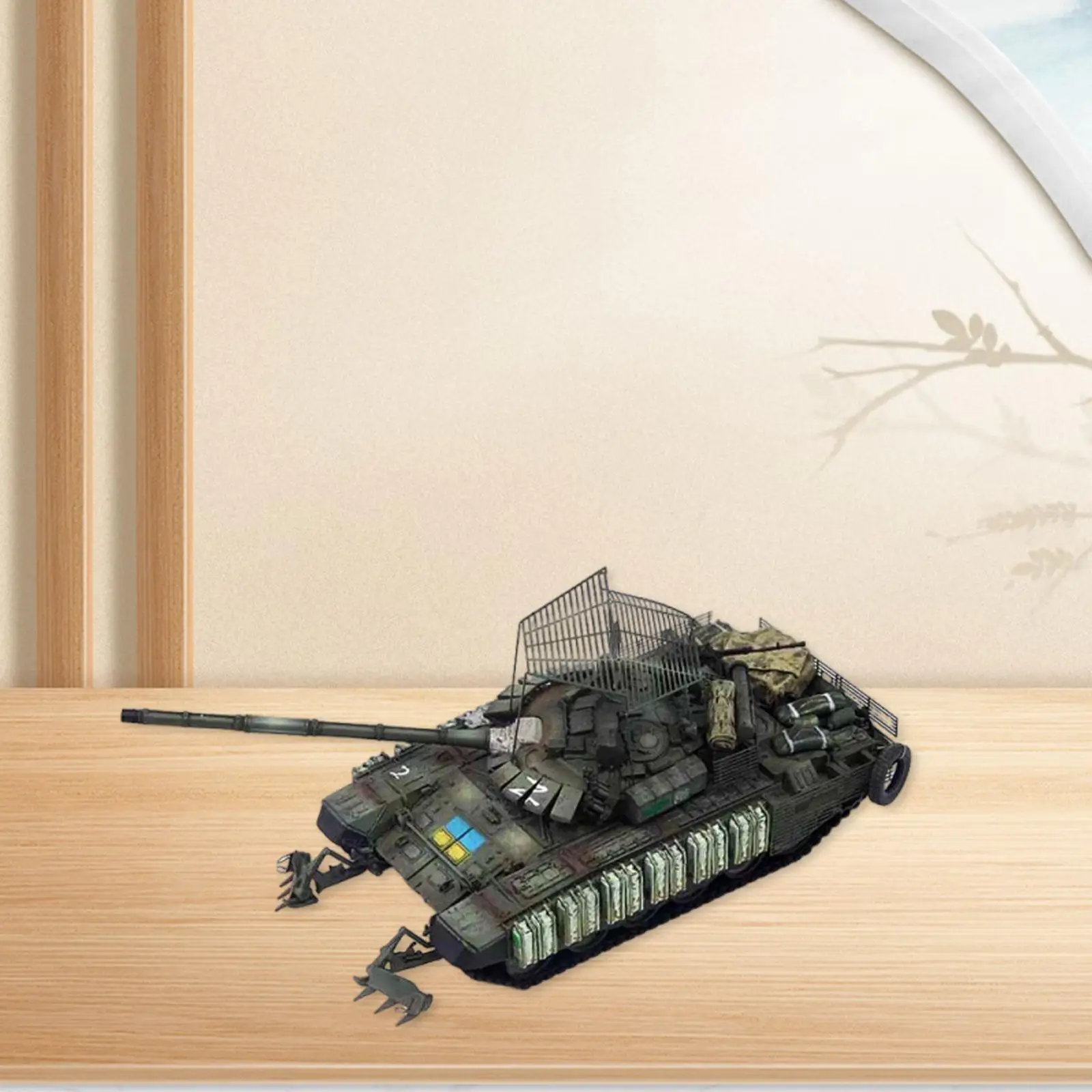 

Armored Tank Model Toy 1 72 Scale Resin Metal Simulation Miniature Collectible for Desktop Ornament and Gift Display