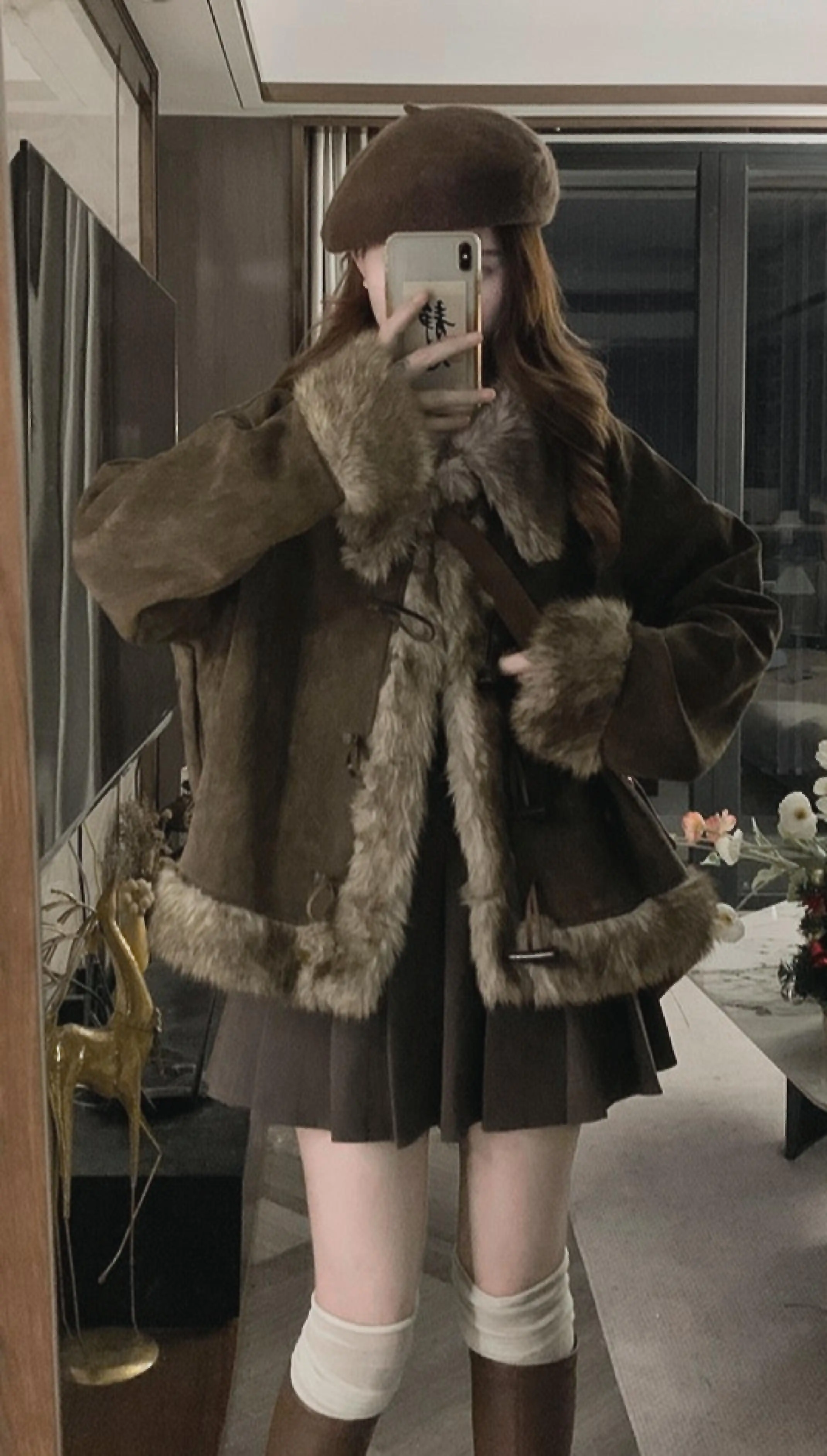 양털 재킷 흰색 심플 단순 기본 필수 기본형 초급 원시 원조 원래 원산지