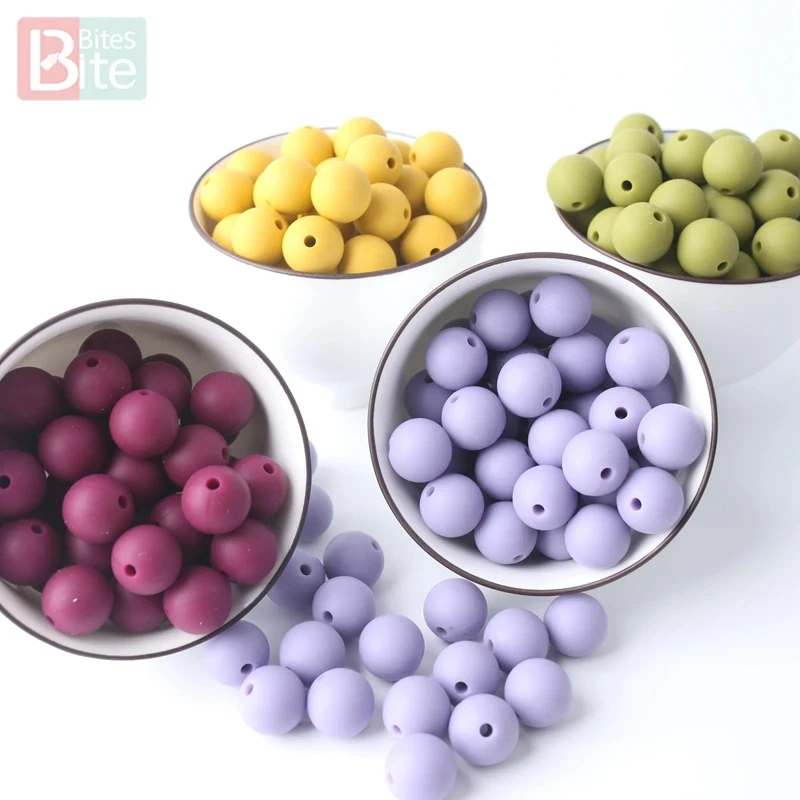 12mm/14mm/17mm/20mm Silicone Beads Octagonal beads Disc Beads Teether Beads BPA Free Baby Girl DIY pacifier chain Toy