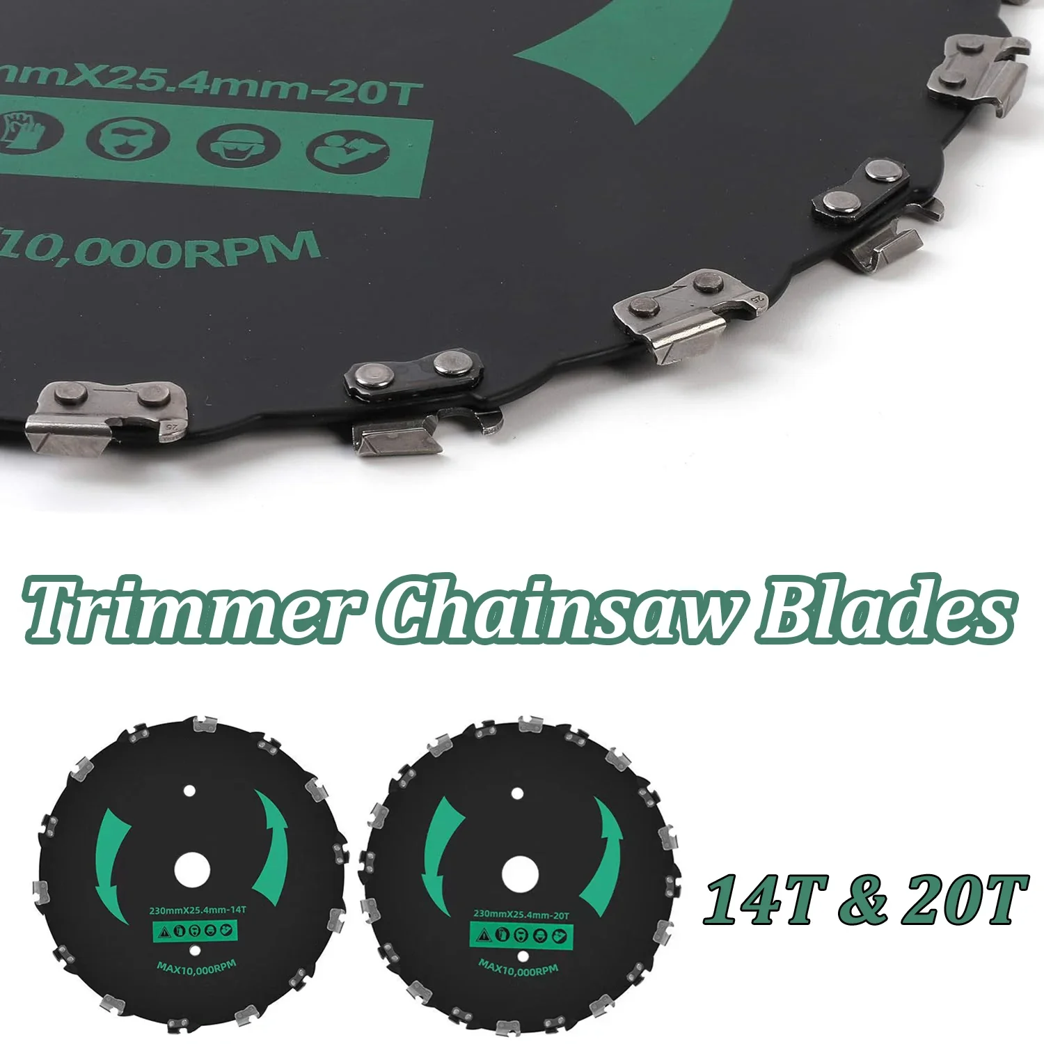9 Inch 14T 20T Toothed Brush Cutter Blade High Speed 10000RPM Replacement Lawn Mower Weeder Cutting Accessory
