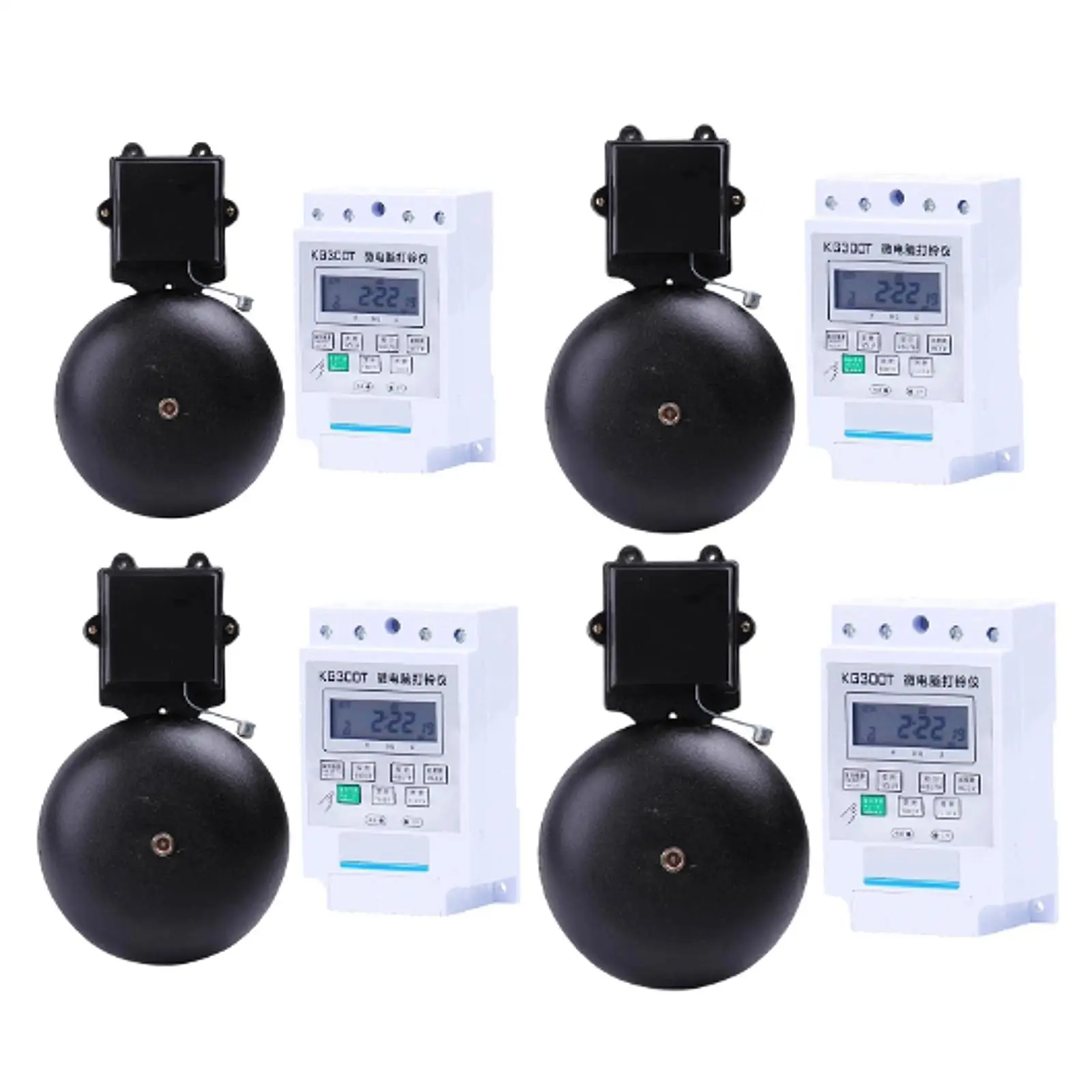 

Electric Bell Loud Ring Cast Iron Durable Doorbell Vibration Bell Easy Install for Hotel Warehouse Institution