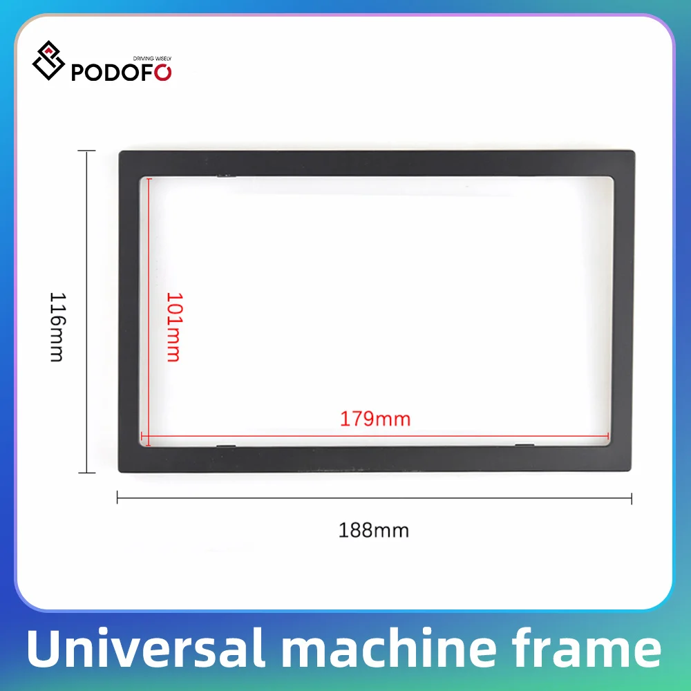 Podofo 2 Din Car Radio Frame Universal Machine Frame MP5 Accessori Per Installazione Accessorio Multimediale Per Interni Auto