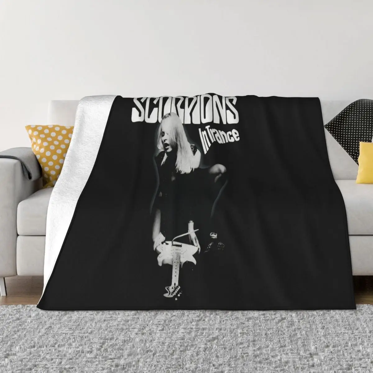 Scorpions In Trance Hard Rock Band Ufo Msg Klaus Mein Size Grose S 5Xl Party Throw Blanket