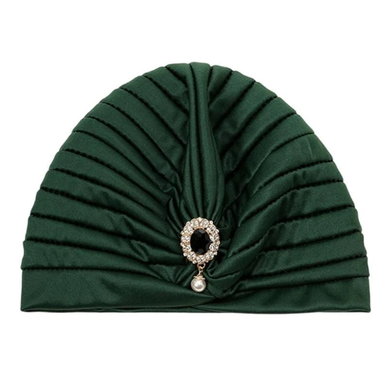 49MC Artistic Ethnic Fashion Hat Elastic Embroidery Hat Streetwear Windproof Hat for Religious and Cultural Event