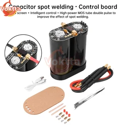 18650 Lithium Battery Spot Welder Machine Handheld Dual Pulse Farad Capacitor Spot Welder DIY Spot Welding Control Board Kit