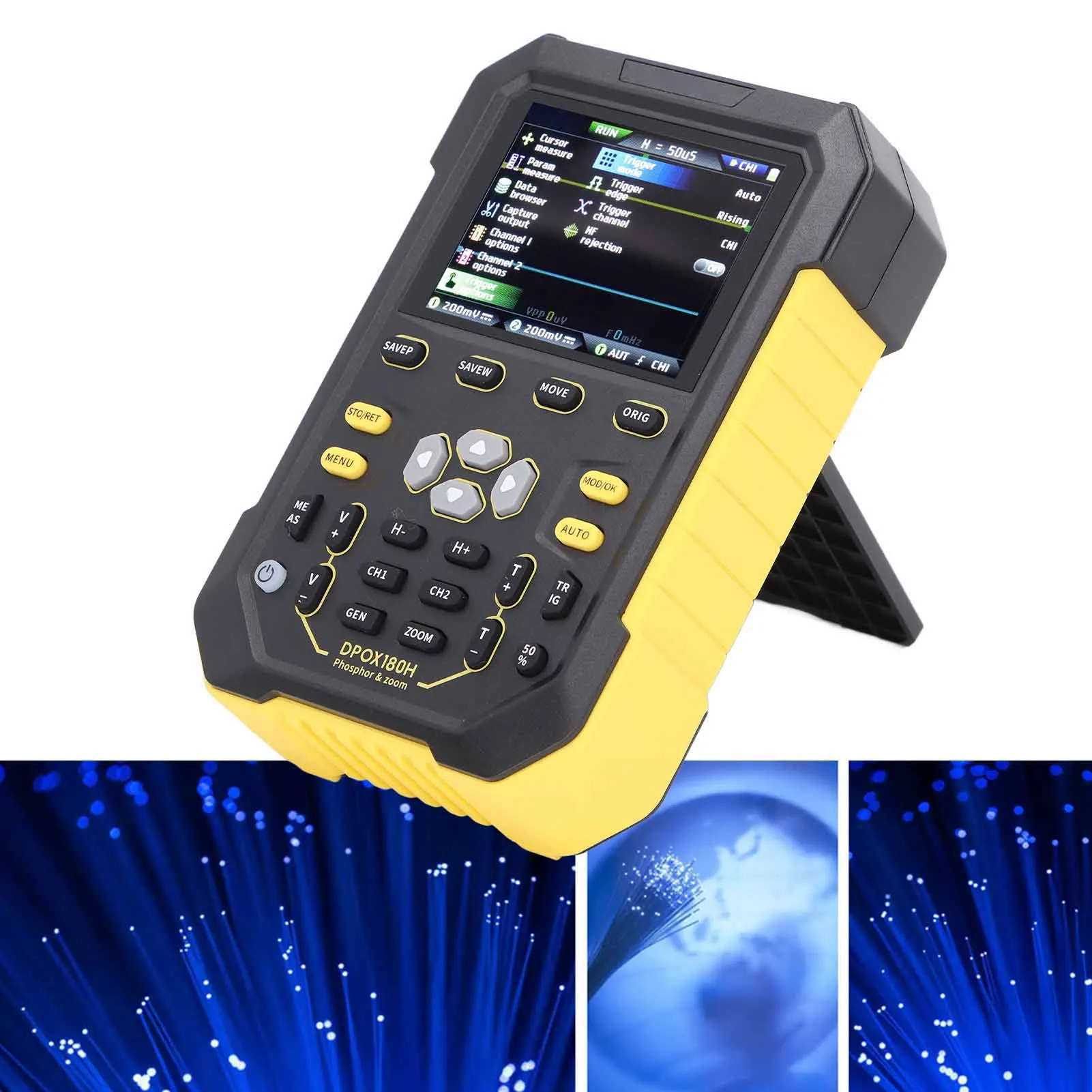 디지털 인광체 오실로스코프 2 채널 180MHz 대역폭 핸드헬드 오실로스코프(발전기 포함) 디지털 오실로스코프