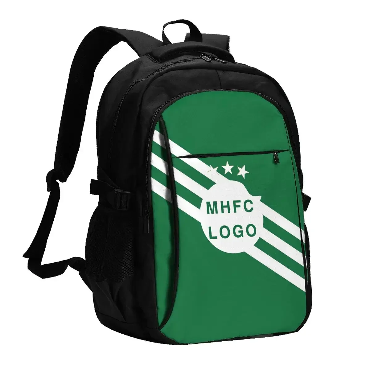 

Israel F.C MHFC Large Durable Travel Laptop Backpack Water Resistant Bag with USB Charging Port Business Daypack for Women Men