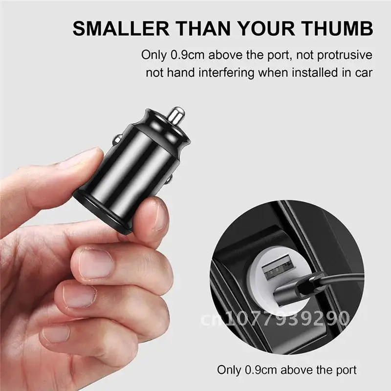 

Tkey Dual USB Car Charger 5A Fast Charing 2 Port USB 12-24V Car Cigarette Socket Lighter For Car USB Charger Power Adapter