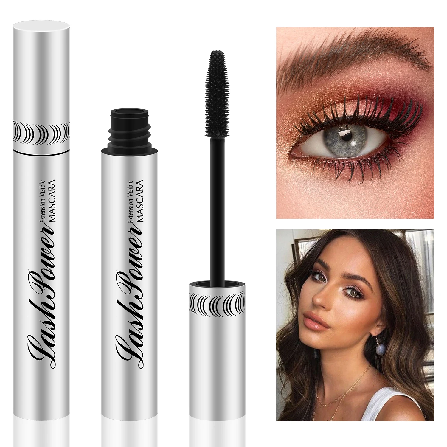 4D Silk Fiber Lash Mascara Curling Volume Black Waterproof Liquid Rimel Fiber Lash Extension Makeup Lengthening тушь для ресниц