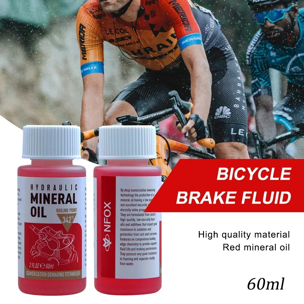 1/2/3 Pcs 60Ml Bicycle Brake Fluid Mineral Oil System Fluid Cycling Mountain Bikes for Bike Accessorie Oil Injector