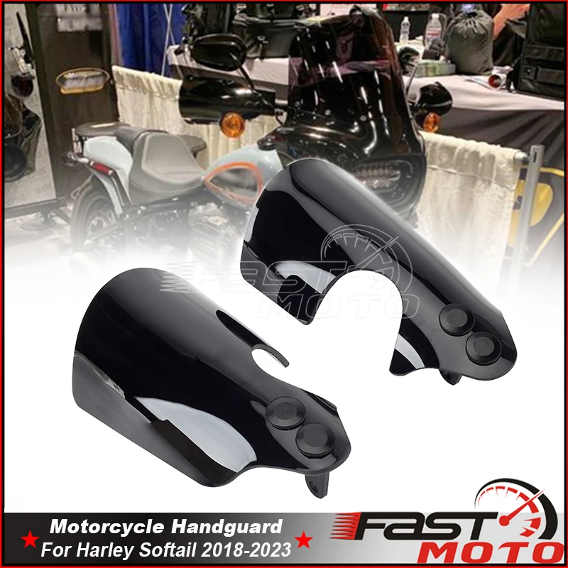 Cafe Racer Motorcycle Hand Guard Cold Wind Deflector Shield For Harley Softail 18-2023 Sport Glide FLSB Breakout FXBR FXBRS FLFB