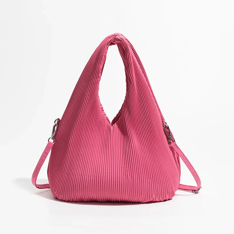 

Fashion Ruched Nylon Large Tote Bag Designer Women Handbags Casual Cady Color Shoulder Crossbody Bags Summer Big Shopper Purses