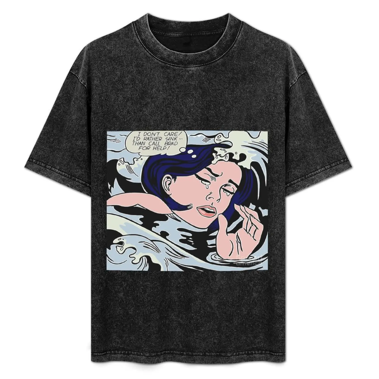 

roy lichtenstein pop art for sale T-Shirt Simple Line Art Print Tee