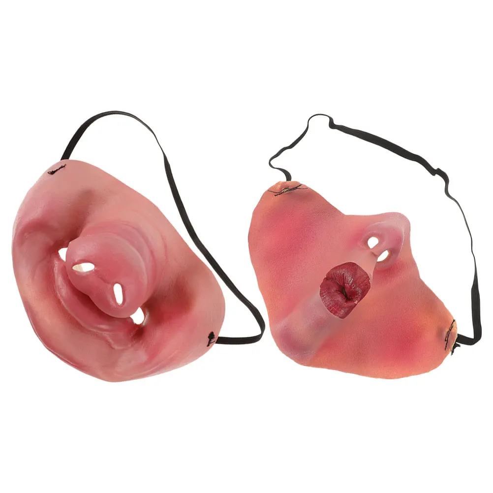 

1 set Half Face Mask Cute Latex Adult Cosplay Costume Props for Party and Masquerade