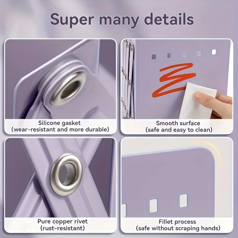 A Set of Sturdy And Versatile Retractable Bookends with Pen Holder Hooks And Storage Boxes, 6pcs Foldable Space-Saving Desktop