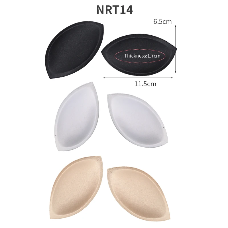 3Pair Underwear Triangle/round Insert Push Up Bra Pads Insert Foam Pads for Women Swimsuit Padding Removeable Enhancer Bra Pads