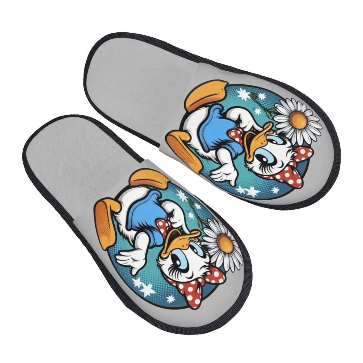 

Индивидуальные тапочки с Дональдом Даком и Дейзи Дак для гостей, женские домашние тапочки для ванной комнаты