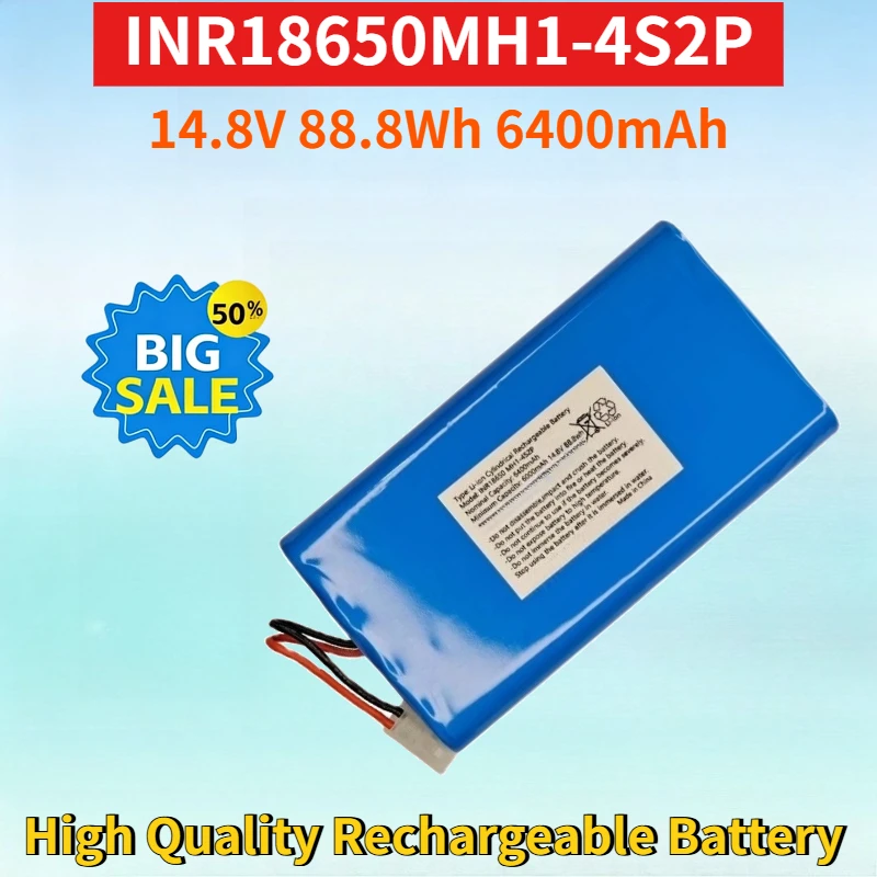 

INR18650MH1-4S2P 14.8V 88.8Wh 6400mAh Lithium-ion Rechargeable Battery Pack for High Quality High Capacity Replacement Battery