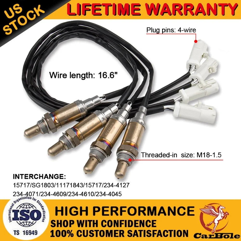 

4 шт. датчики кислорода O2 вниз и вверх по течению для Ford F-150 4.6L 5.4L V8 2001-2011