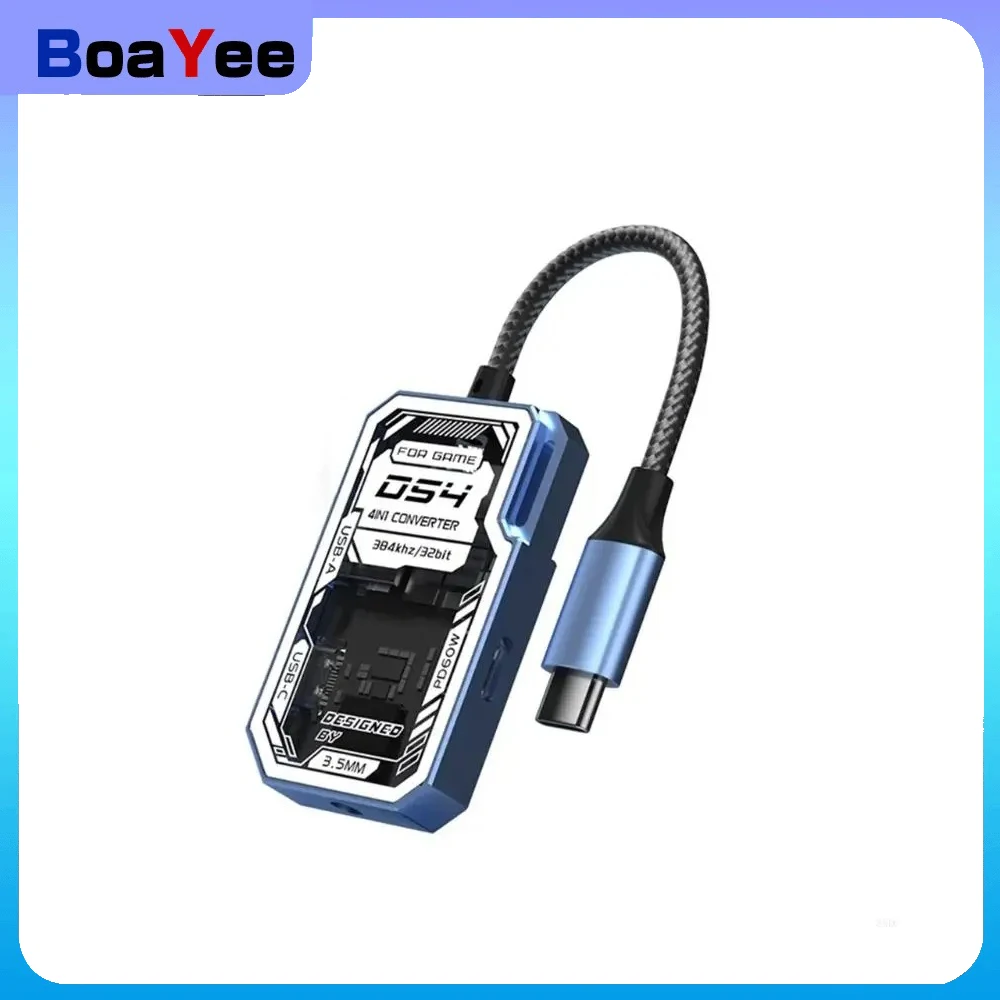 

USB Hub type C USB3.0 PD100W Port multiple 4 Port Clear Case 5 Gbps Fast Speed ​​Transfert for Phone MacBook Computer