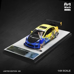 TM 1:64 Art Work FD2 SPOON Cartoon Diecast Diorama Car Model Collection Miniature Toys Time Micro