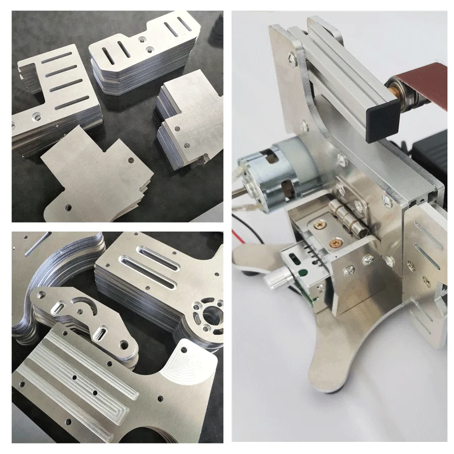 Levigatrice elettrica Mini levigatrice a nastro multifunzionale 533x30mm Levigatrice per lucidatura fai-da-te Strumenti di levigatura elettrici